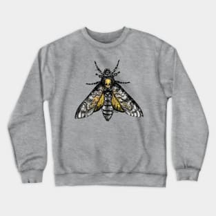 Acherontia atropos with graveyard wings Crewneck Sweatshirt